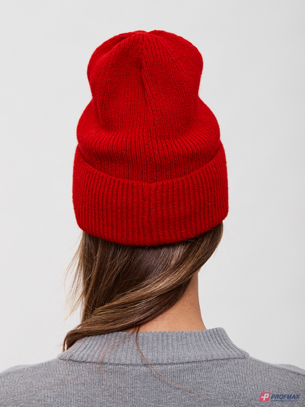 Красная шапка бини с подкладкой Sevenext
