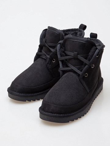 Чёрные утепленные ботинки FERTO