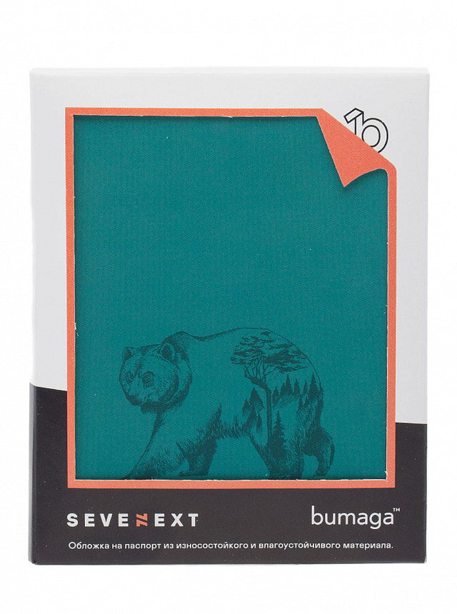 Обложка для документов Sevenext, Медведь