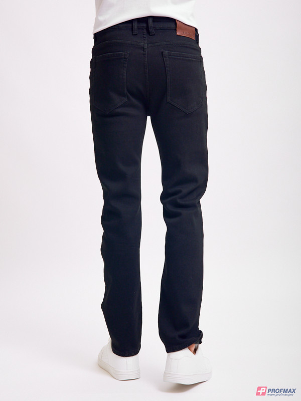 Чёрные утеплённые джинсы Sevenext