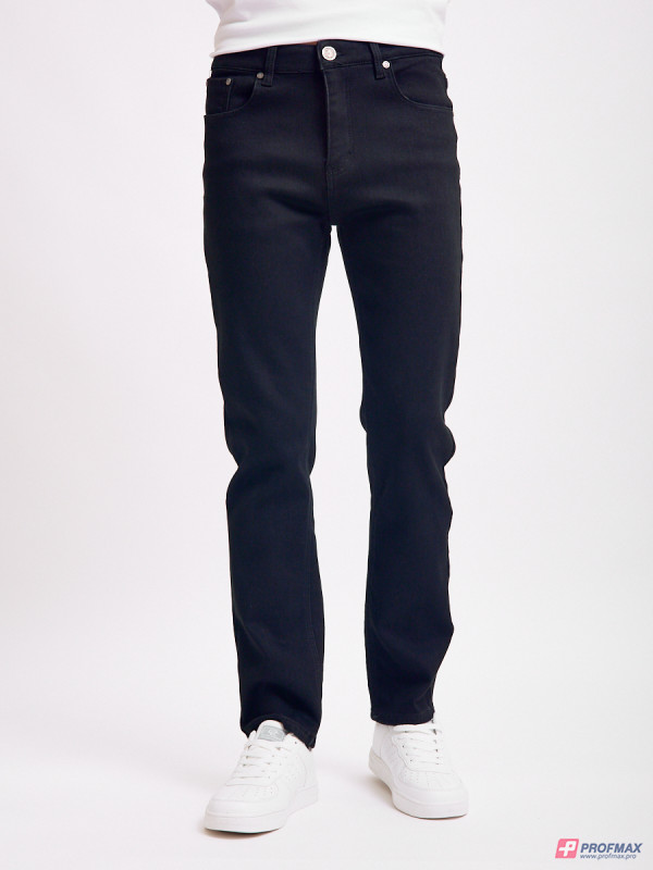 Чёрные утеплённые джинсы Sevenext