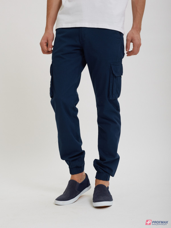 Тёмно-синие брюки-карго Sevenext