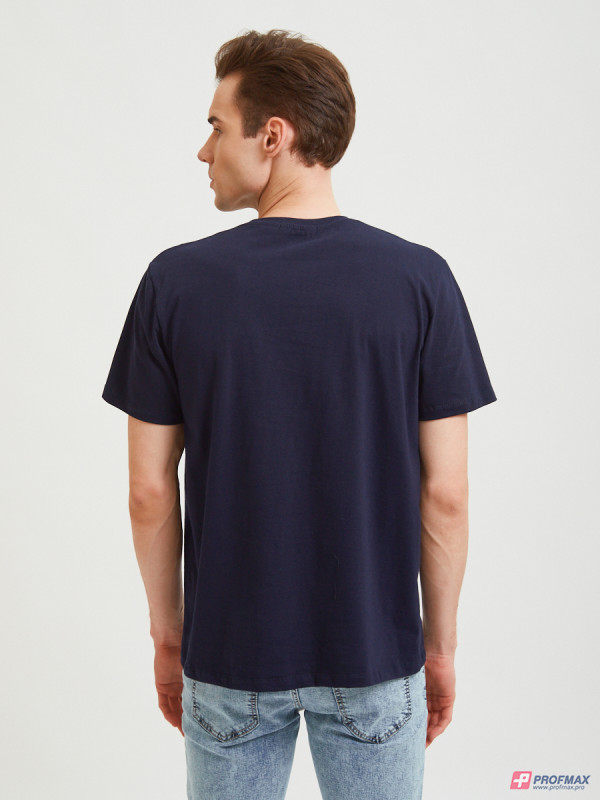 Тёмно-синяя мужская футболка Sevenext