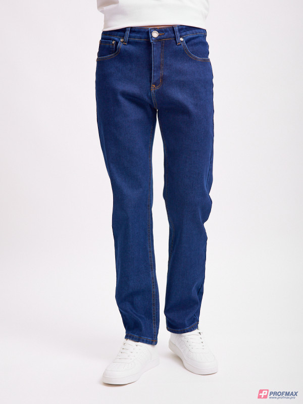 Тёмно-синие утеплённые джинсы Sevenext