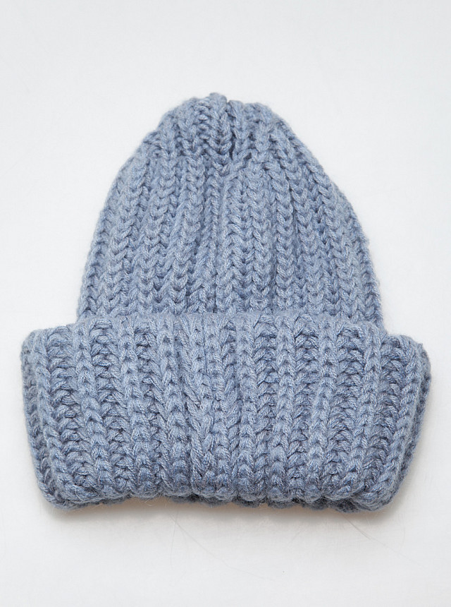 Серо-голубая шапка Marhatter с вытянутой верхушкой
