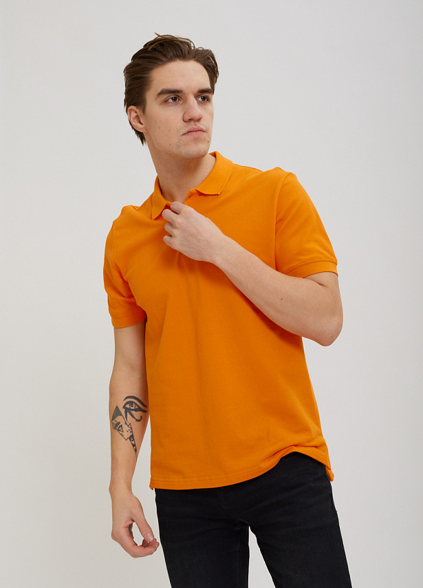Оранжевая базовая рубашка-поло Sevenext