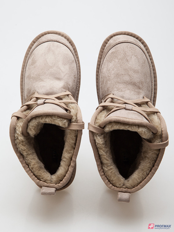 Бежевые утепленные ботинки FERTO