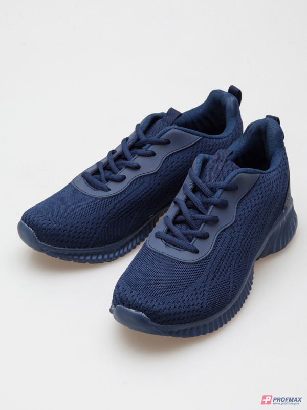 Синие кроссовки из фактурного текстиля Overcome