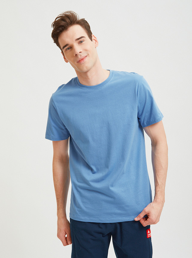 Синяя базовая футболка Sevenext
