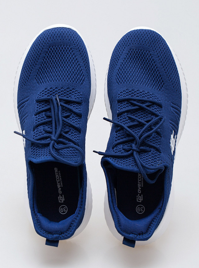 Синие текстильные кроссовки Overcome