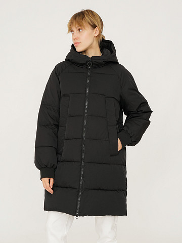 Чёрная утепленная стёганая куртка Sevenext