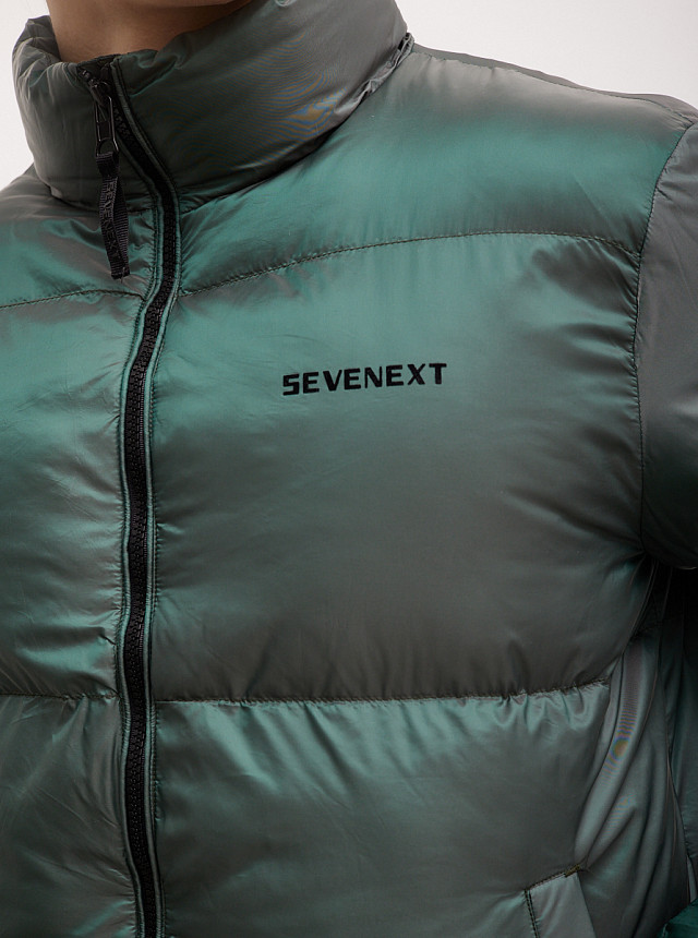 Куртка демисезонная зелёный металлик Sevenext