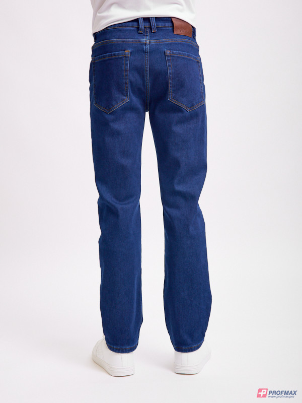 Тёмно-синие утеплённые джинсы Sevenext