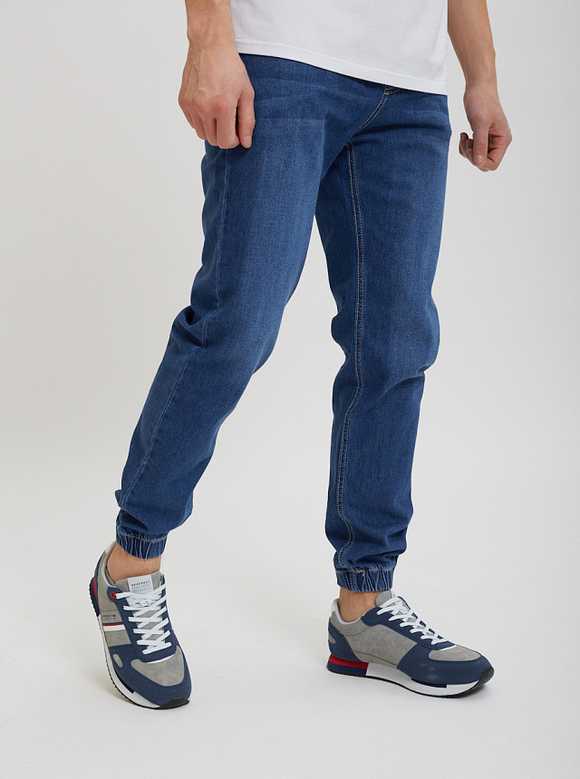 Синие джинсы-джоггеры Sevenext