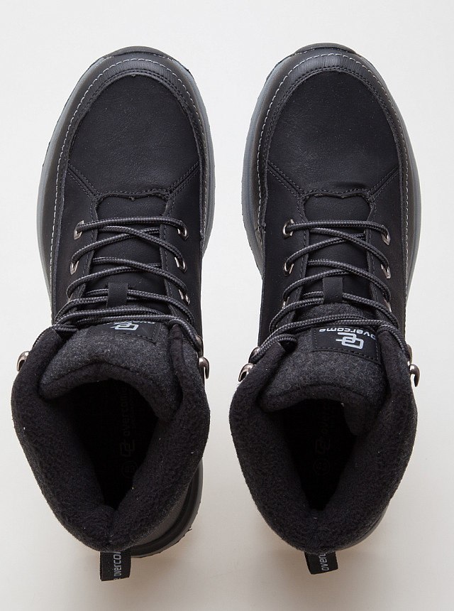 Чёрные зимние ботинки со шнуровкой Overcome