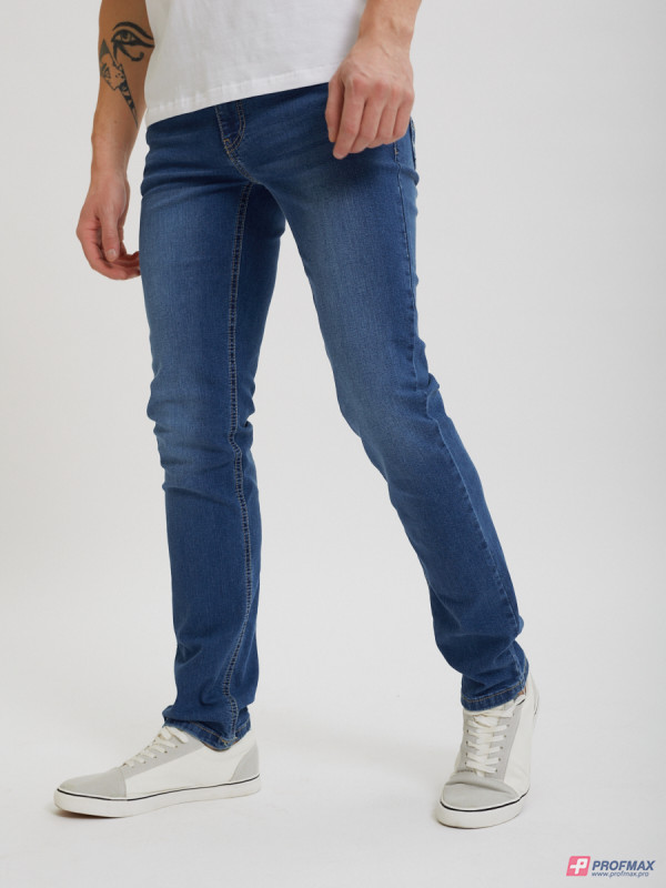 Голубые узкие джинсы Sevenext