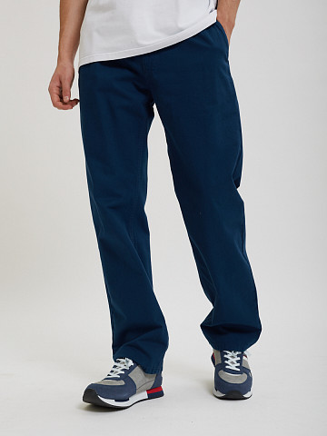 Синие хлопковые брюки Sevenext